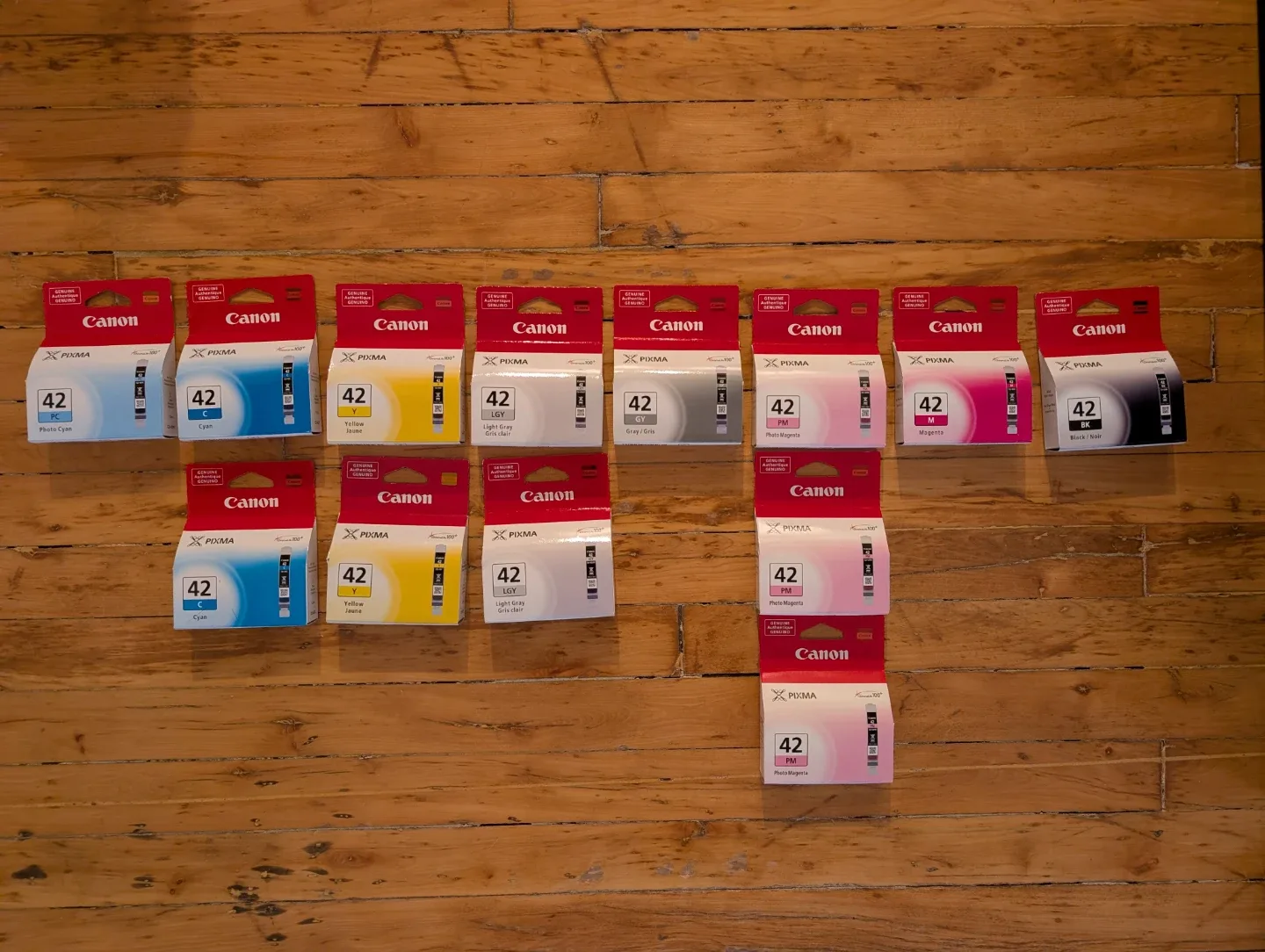 Canon PIXMA 42 Ink Cartridges - Various Colours