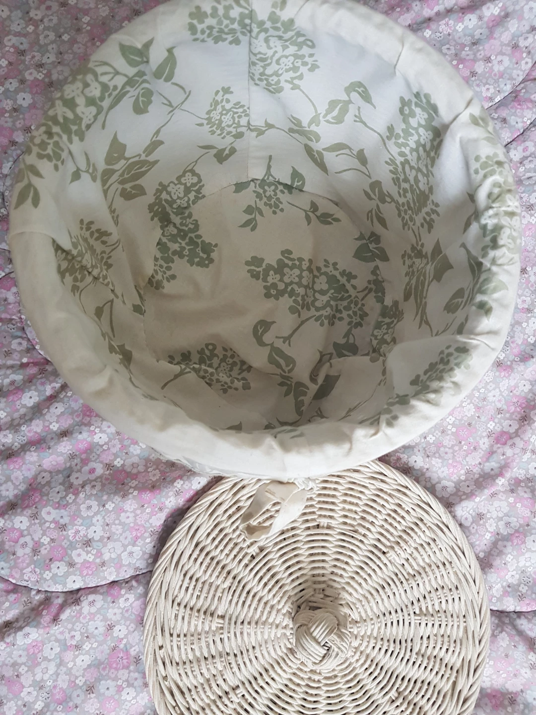 Wicker Storage Basket with Lid - photo 2