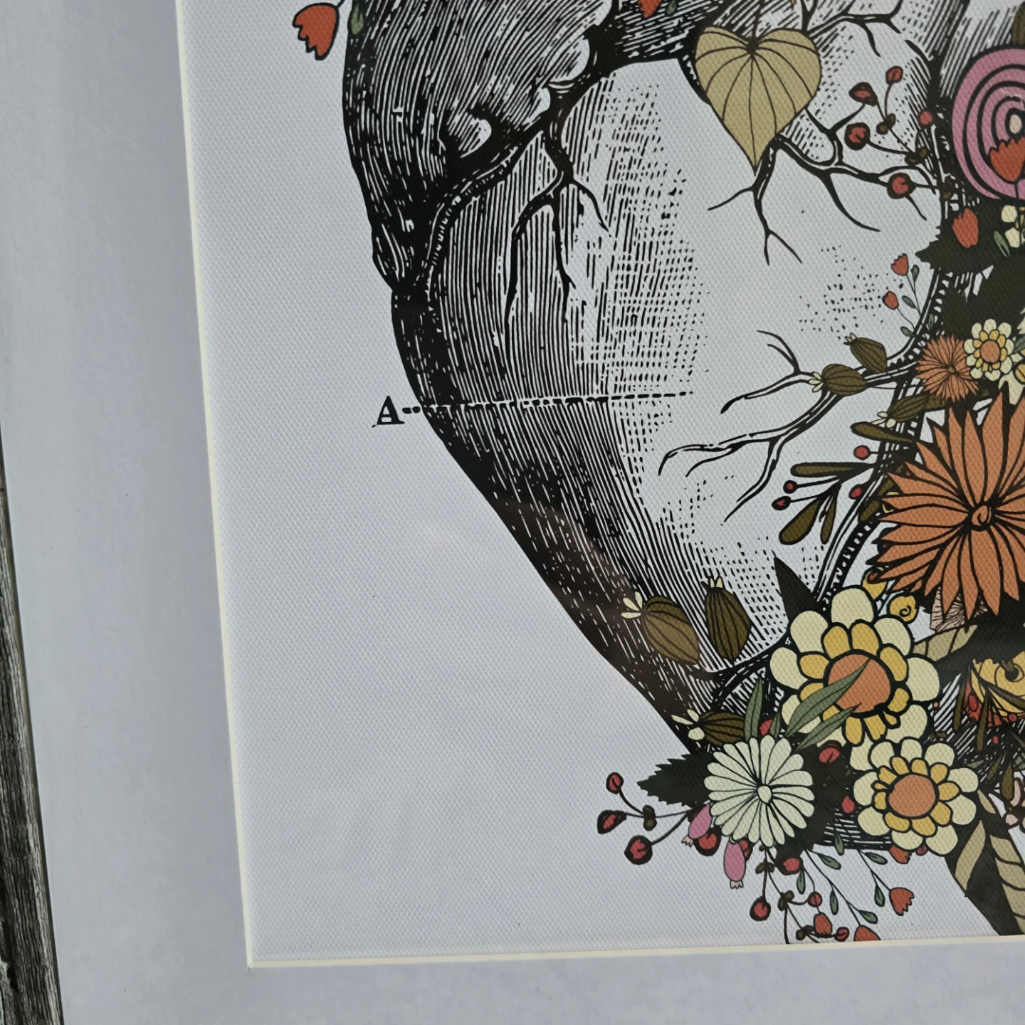 Floral Heart Framed Print - photo 5