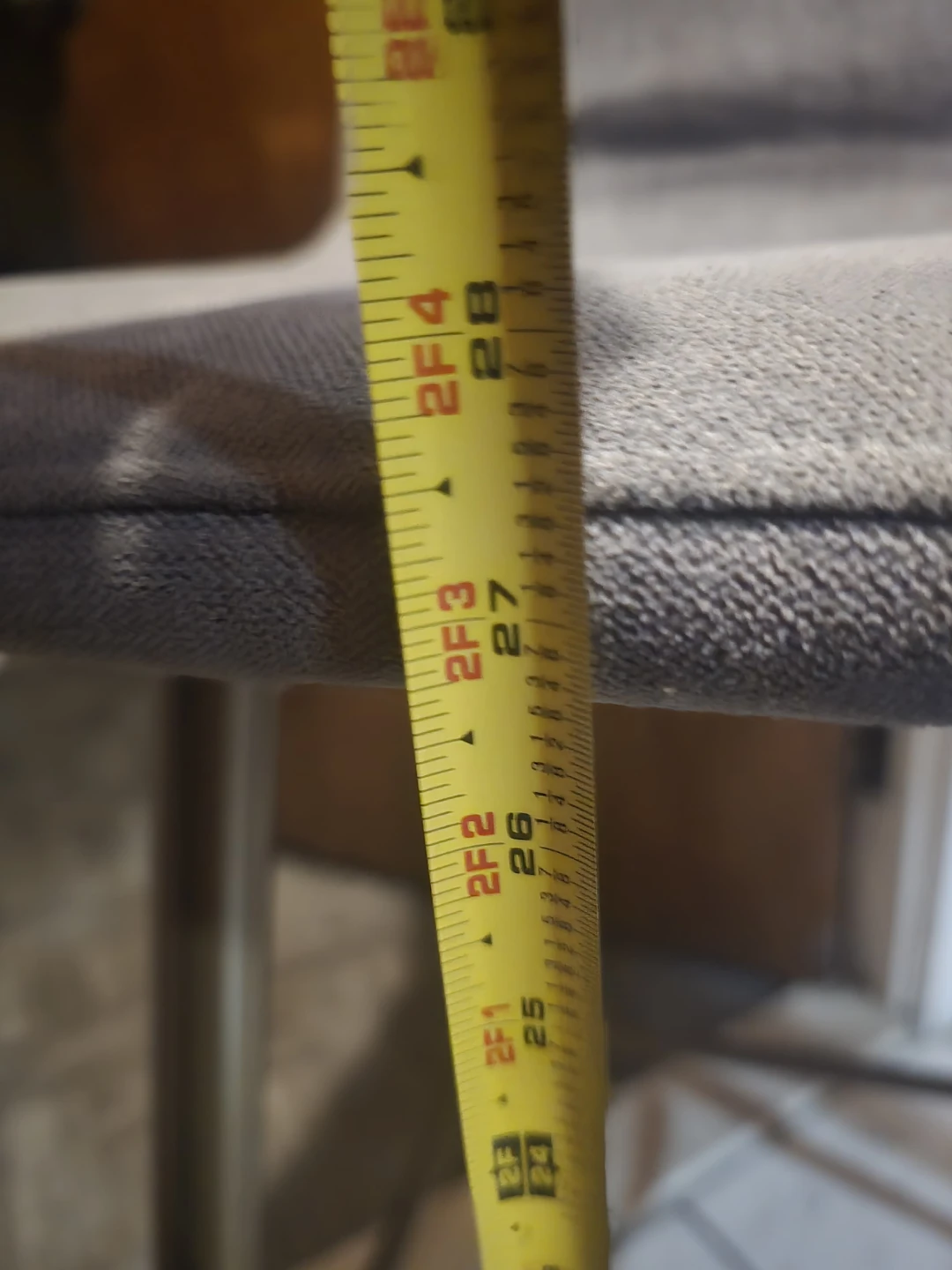 2 Gray Bar Stool - 26-28 inches - photo 2