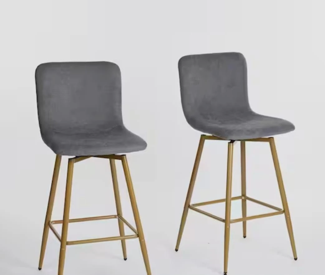 2 Gray Bar Stool - 26-28 inches - photo 4