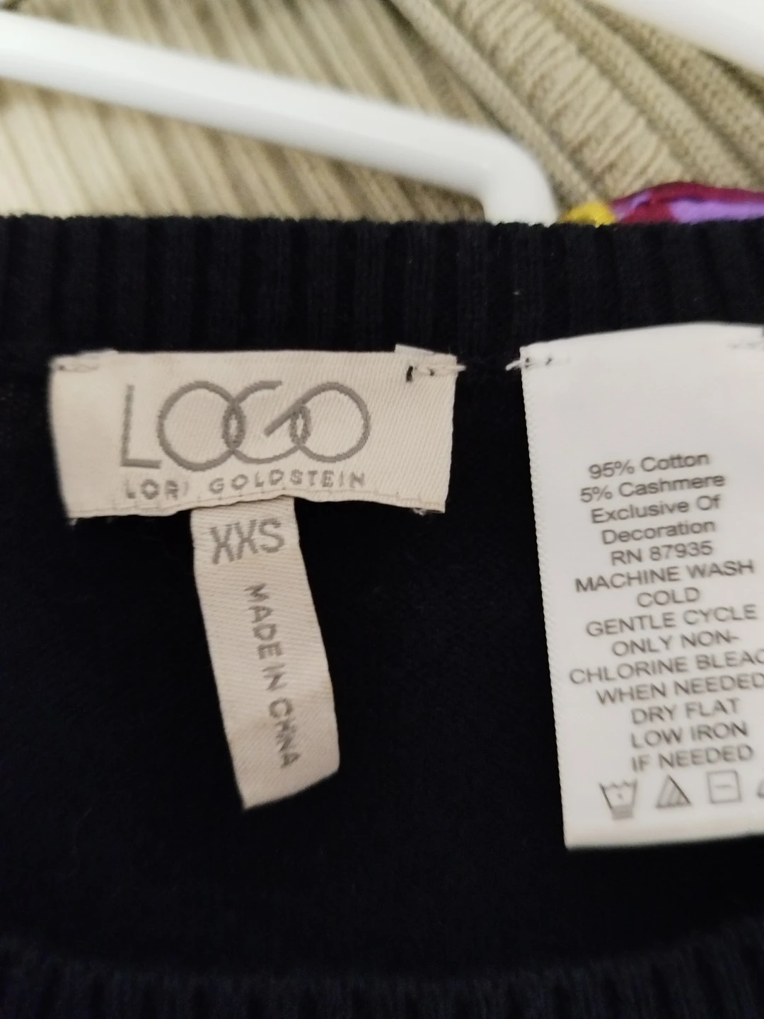 Lori Goldstein Black Cashmere Blend Sweater - XXS - photo 2