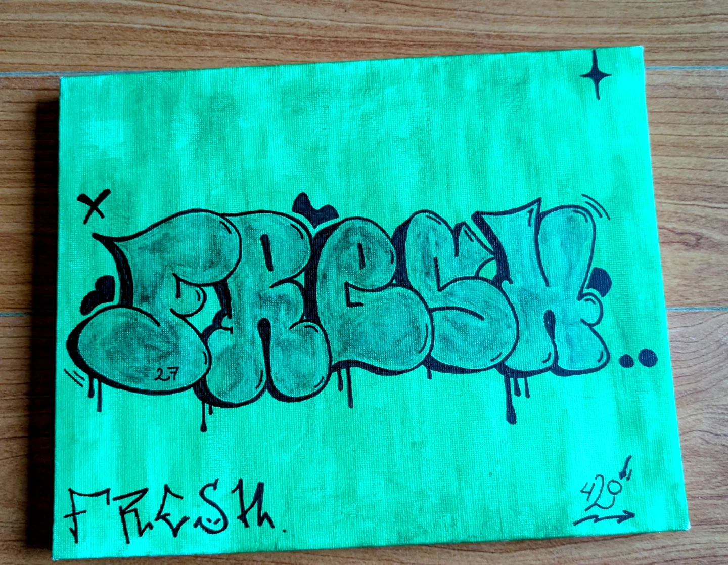 Original Graffiti Art Canvases - Set of 3 - photo 4