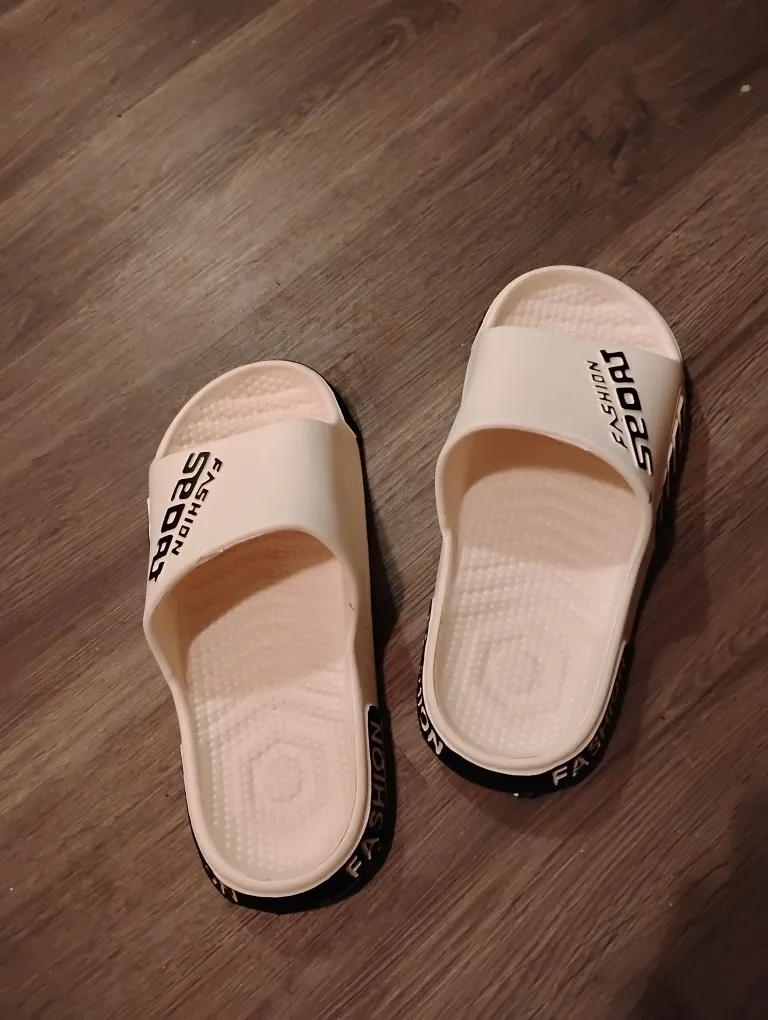 Fashion Sport White Slides