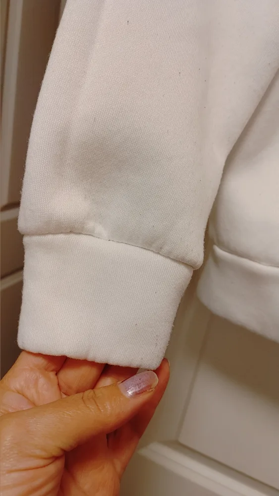 White Sweatshirt - "Everything Will Be Okay" size Medium image indicator(3)