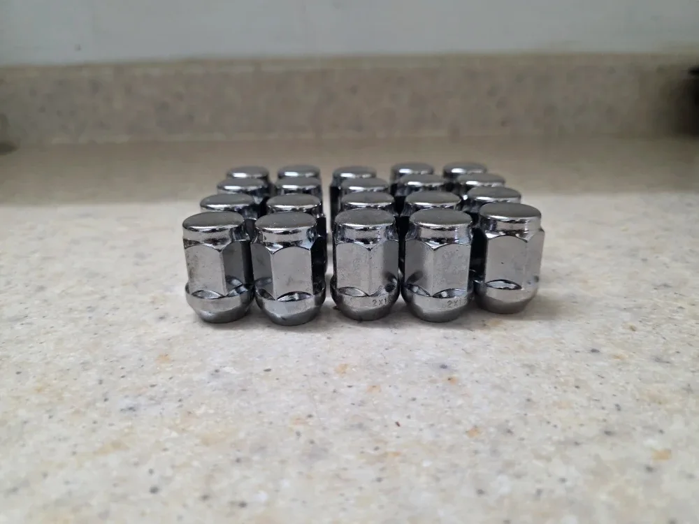 Set of 20 Chrome 12x1.5 Lug Nuts