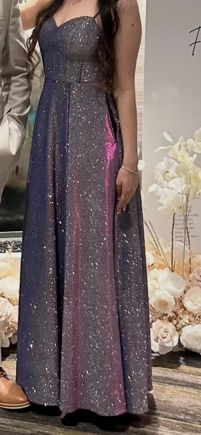 Sparkly purple formal dress - photo 2