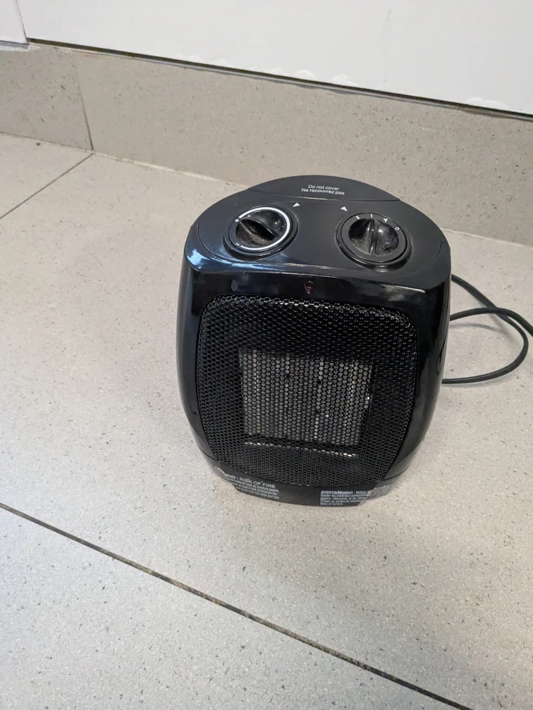 Black Portable Space Heater ceramic - photo 3
