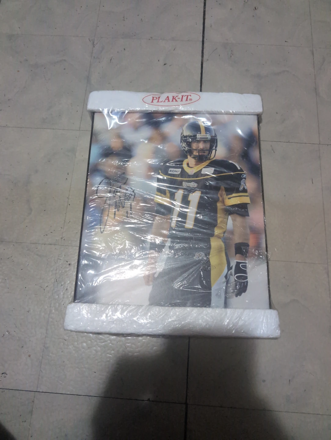 Signed Danny McManus Hamilton Tiger-Cats Framed Photo - photo 2