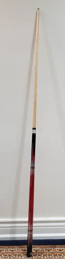 Billiard Cue Stick, Red/Black image indicator(2)