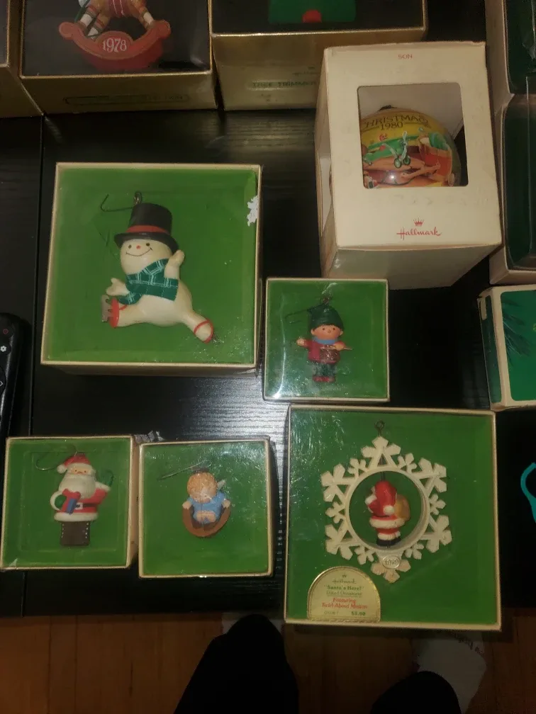 68 Hallmark Ornaments from 70' 80'- Collector's Series image indicator(7)