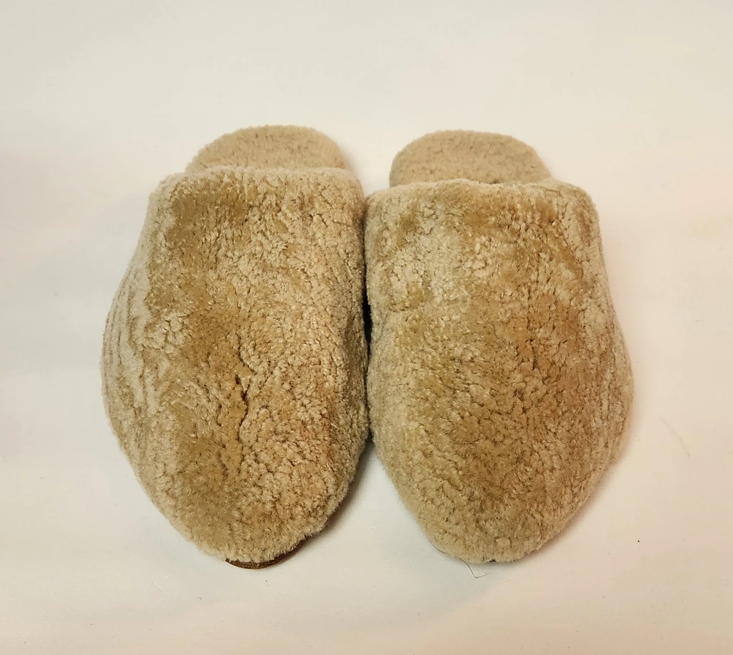 Eileen Fisher Vero Cuoio Shearling Mules Size 9