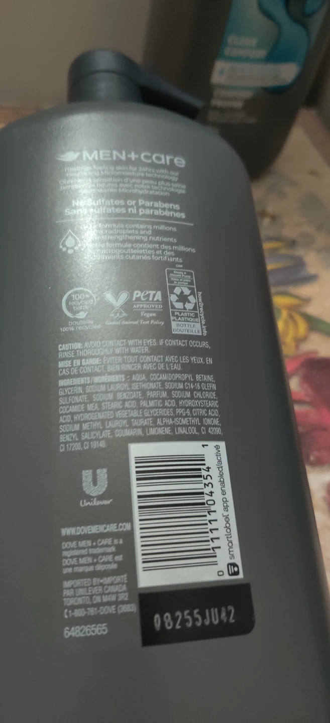 Dove Men+Care Clean Comfort Body Wash 950mlx 2 - photo 3