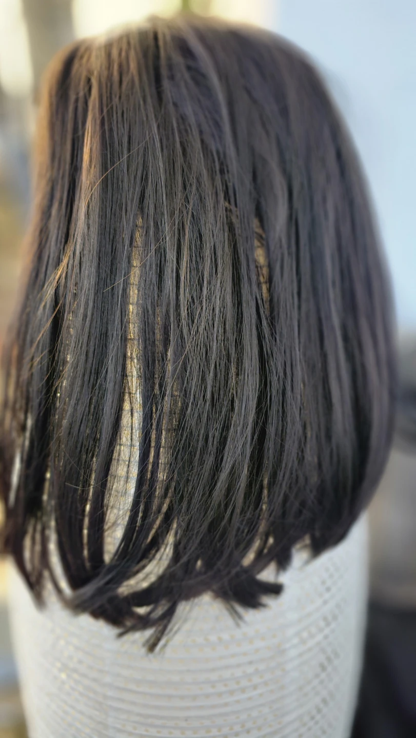 Brown Human Hair Wig - photo 3