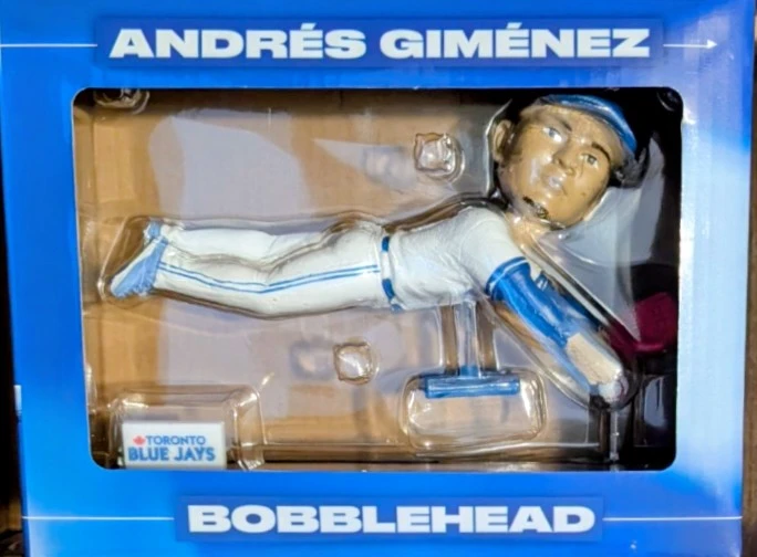Andrés Giménez Toronto Blue Jays Bobblehead - New in box - photo 3