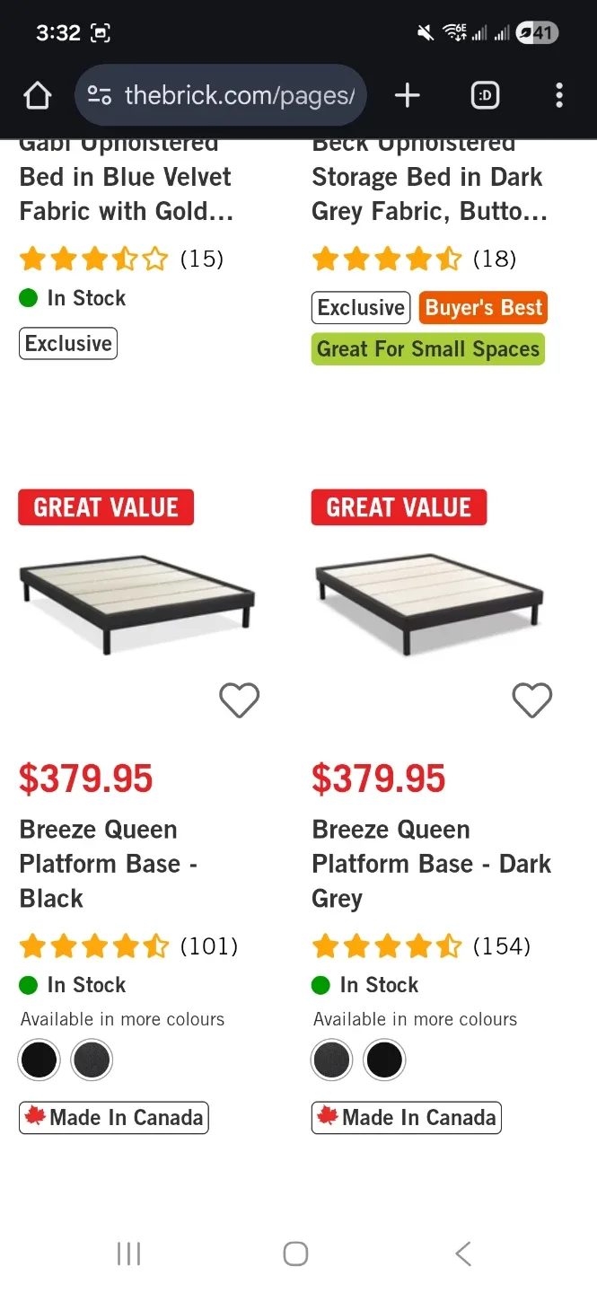 Breeze Queen Platform Bed