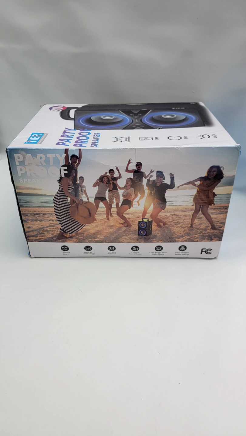 YIER 80W Bluetooth Party Speaker, TWS Wireless, Deep Bass, LED - photo 2