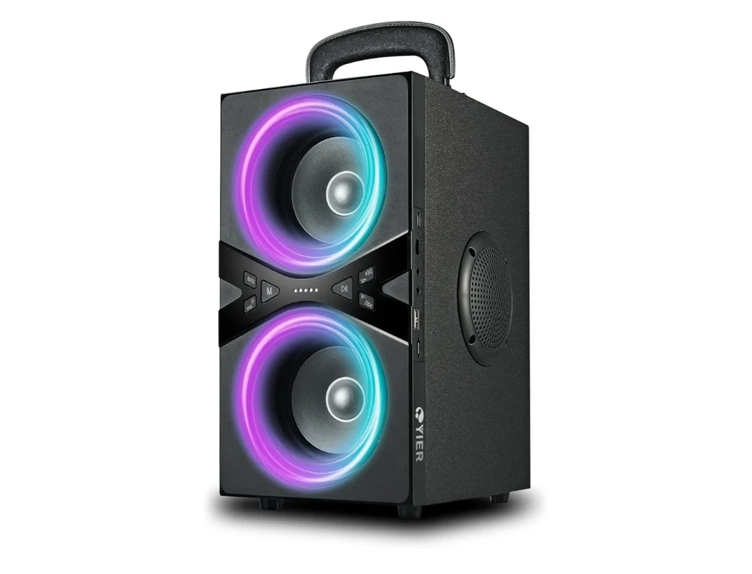 YIER 80W Bluetooth Party Speaker, TWS Wireless, Deep Bass, LED - photo 5