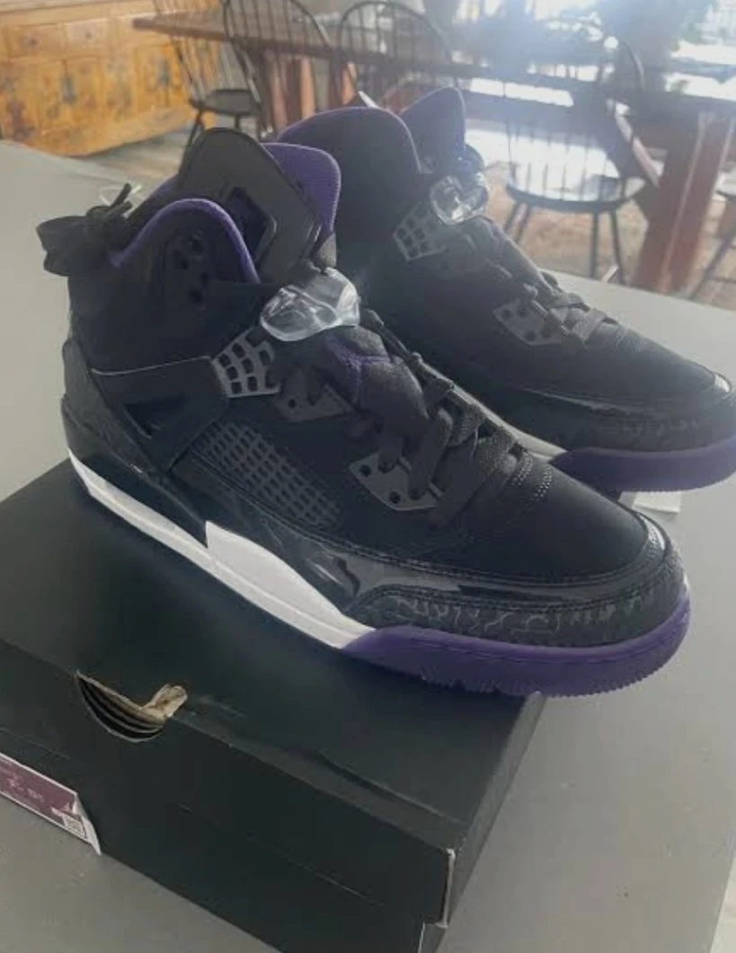 Jordan Spizike Black/Purple Shoes