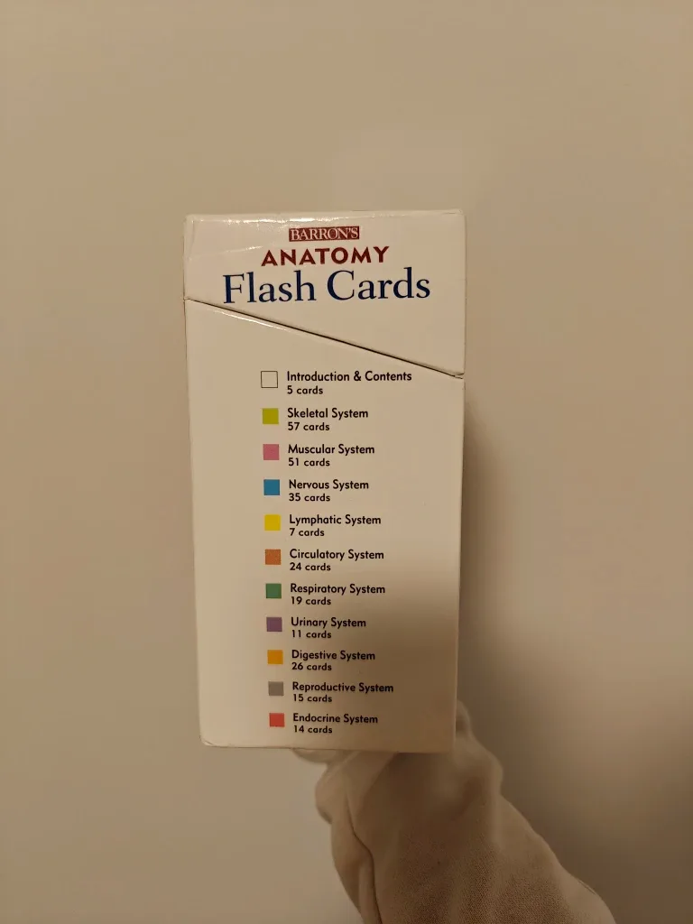Barron's Anatomy Flash Cards image indicator(3)