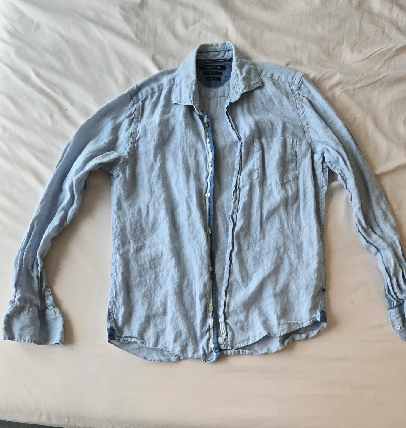 Marc O'Polo Blue Linen Shirt