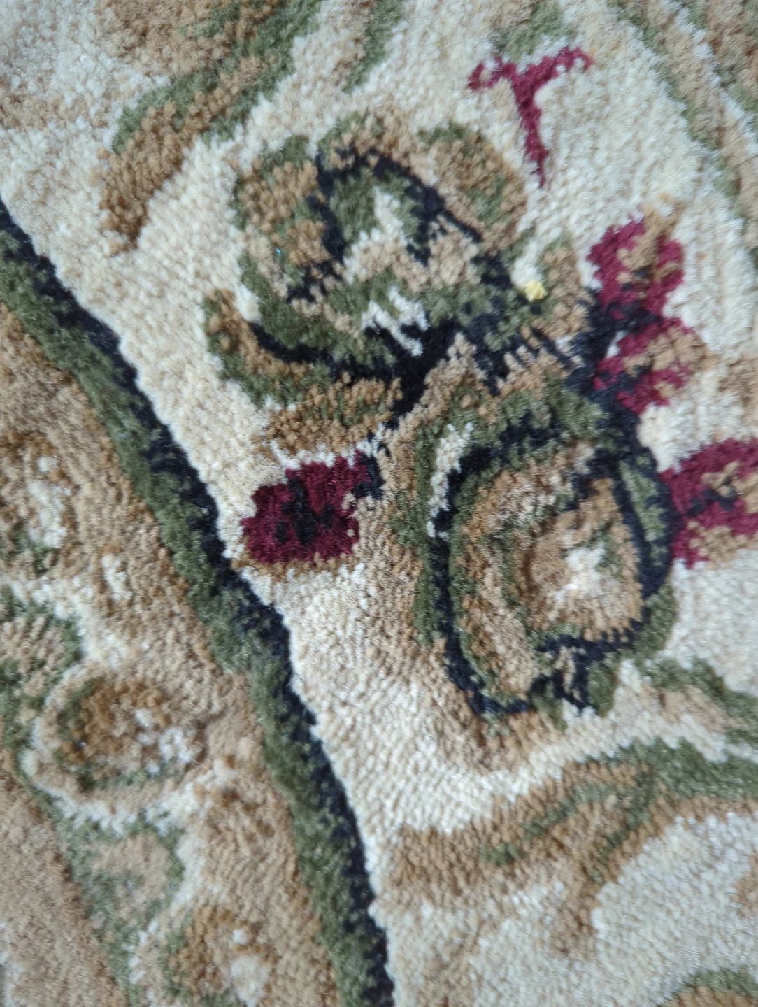 Almost New!! Green Floral Patterned Area Rug size 8/10 ft - photo 3