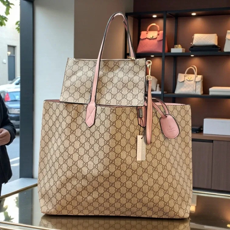 Gucci Tote Bag with Pouch image indicator(4)