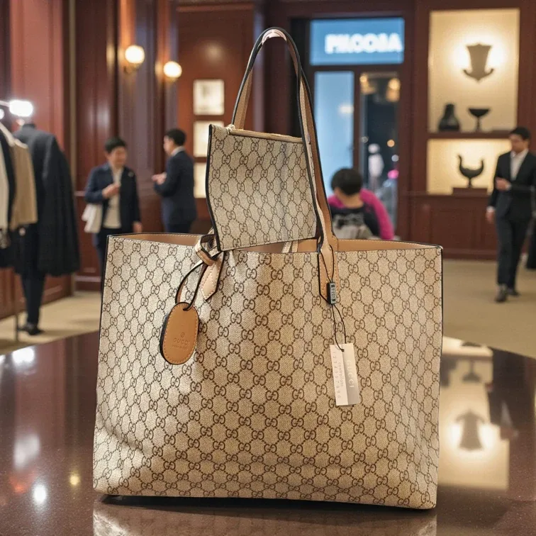 Gucci Tote Bag with Pouch image indicator(5)