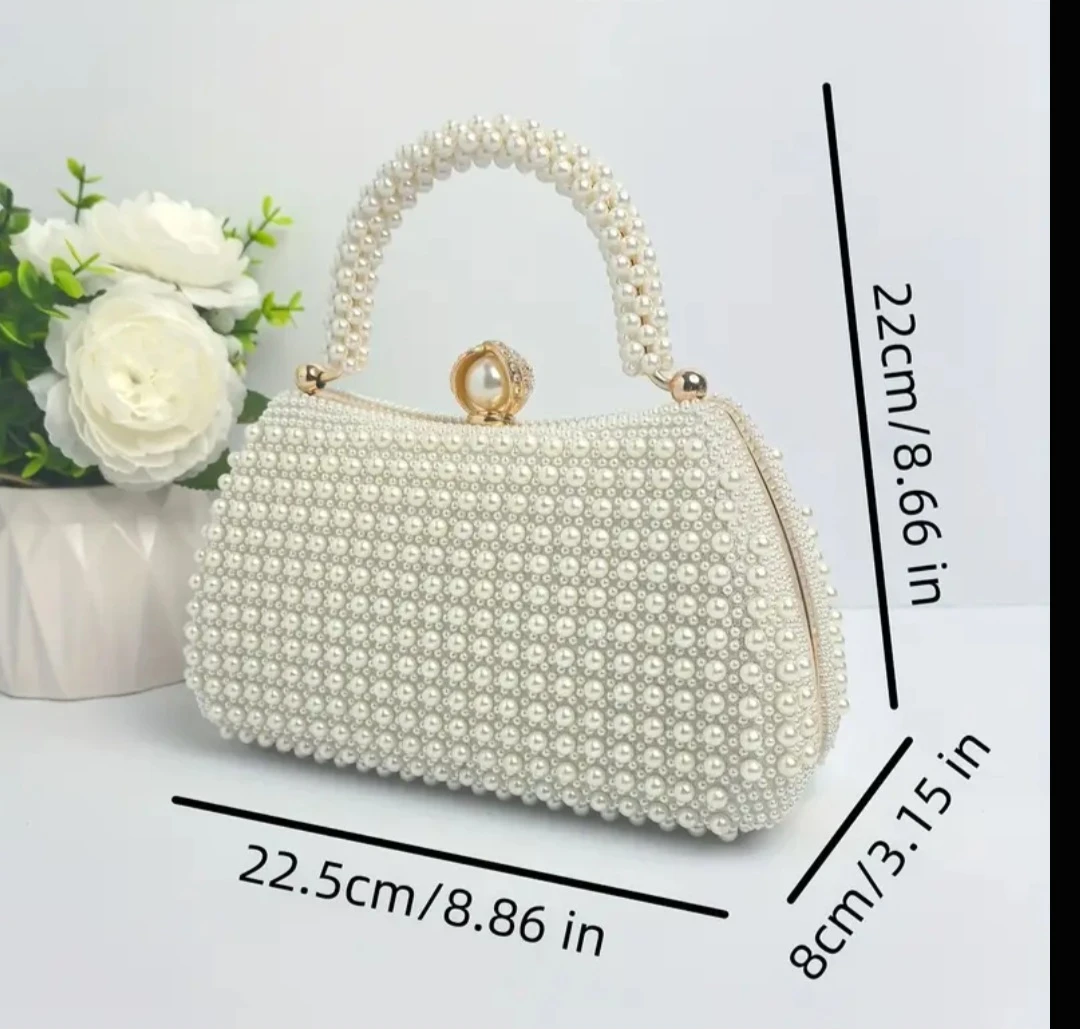 Pearl Beaded Clutch Bag - photo 3