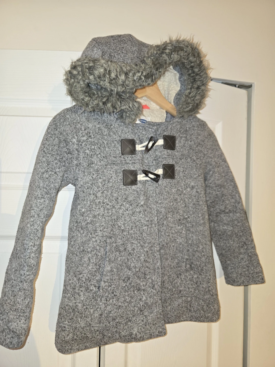 Old Navy Girls' Grey Coat, Size S (6-7)