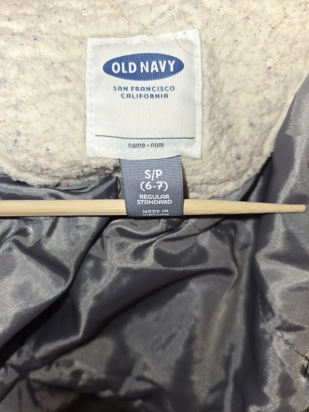 Old Navy Girls' Grey Coat, Size S (6-7) - photo 2