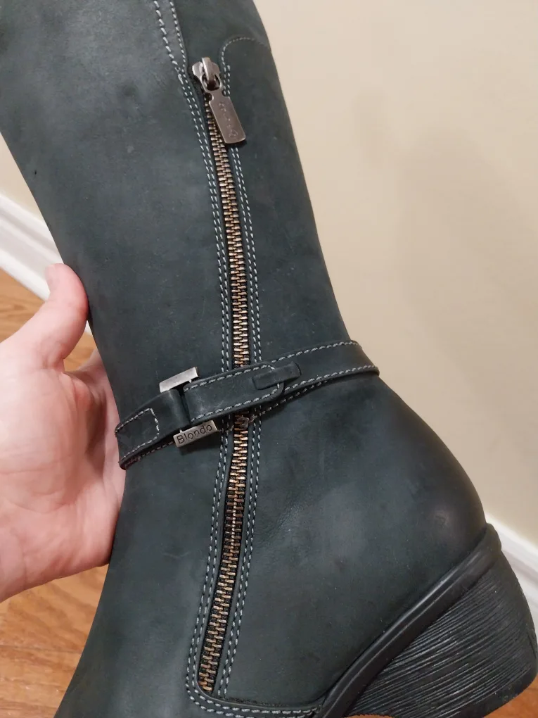 NEW Women's Blondo Tall  Leather Size 7.5W Boots (Fits 6.5 - 7) image indicator(4)