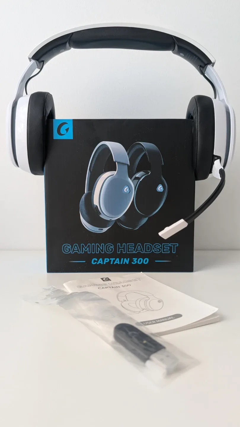 G-Lab Captain 300 Gaming Headset - White