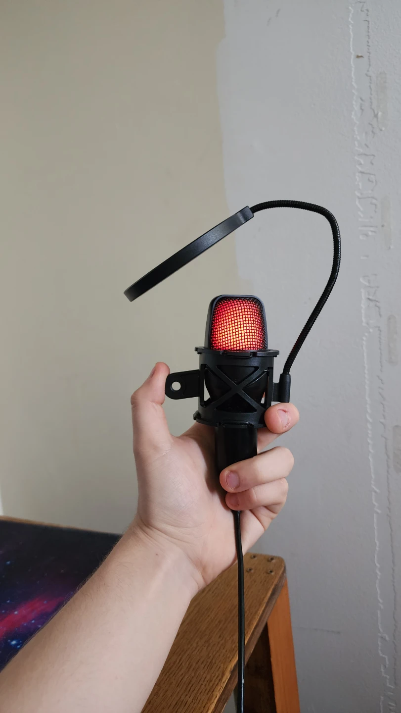 Black Microphone with Pop Filter - photo 3