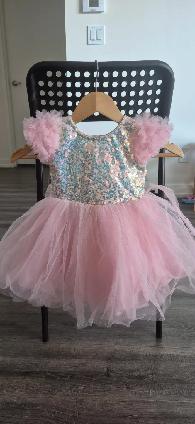 Pink Sequin Tutu Dress