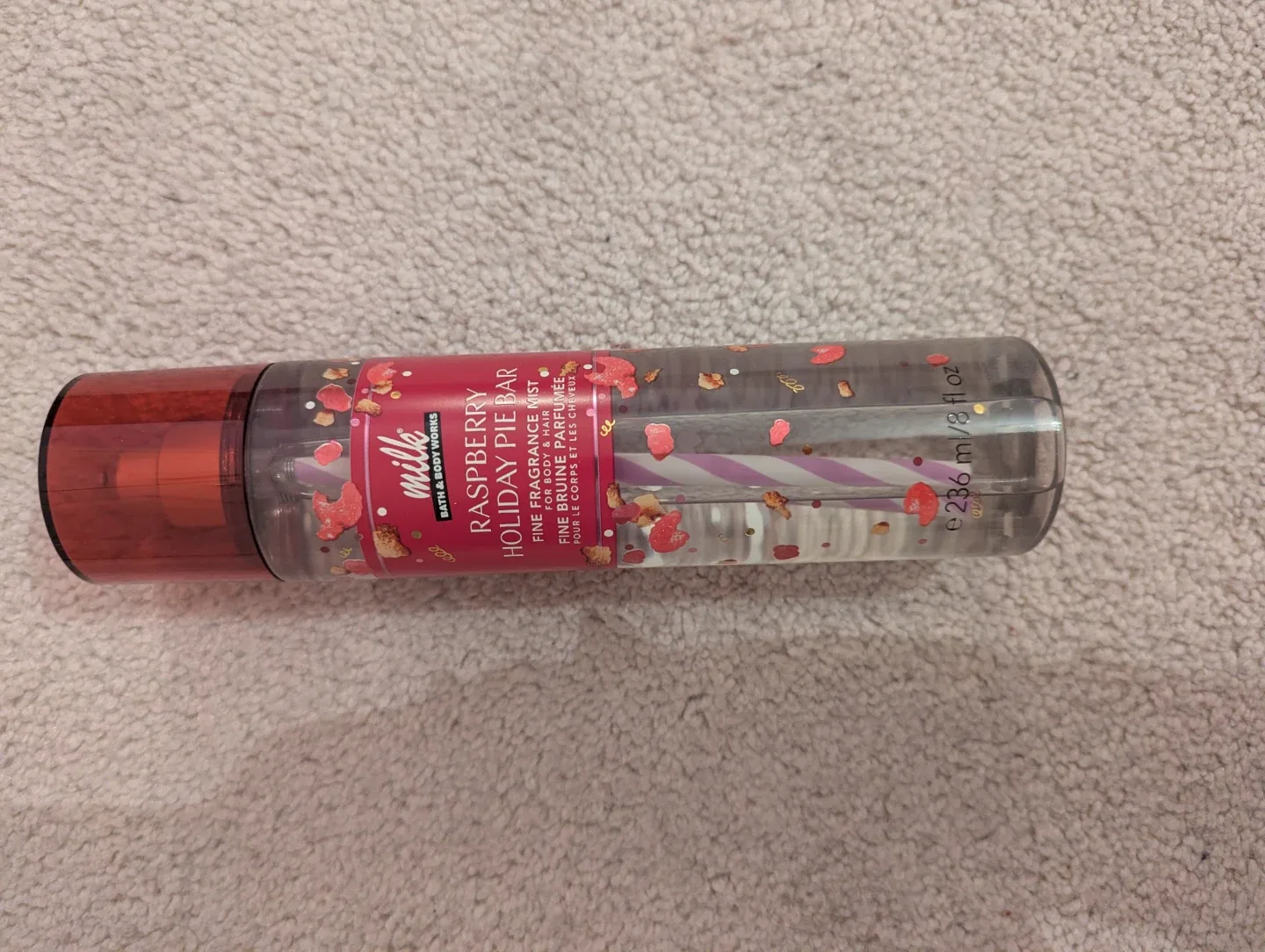 Bath & Body Works Raspberry Holiday Pie Bar Mist