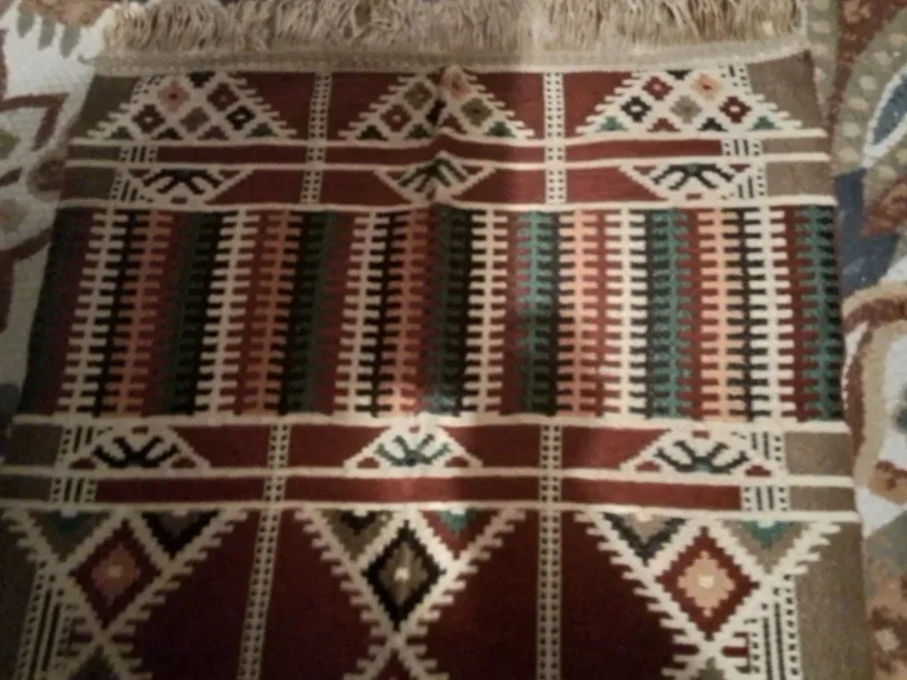 Vintage Handmade Middle Eastern Prayer Rug / Kilim 50X26" image indicator(7)