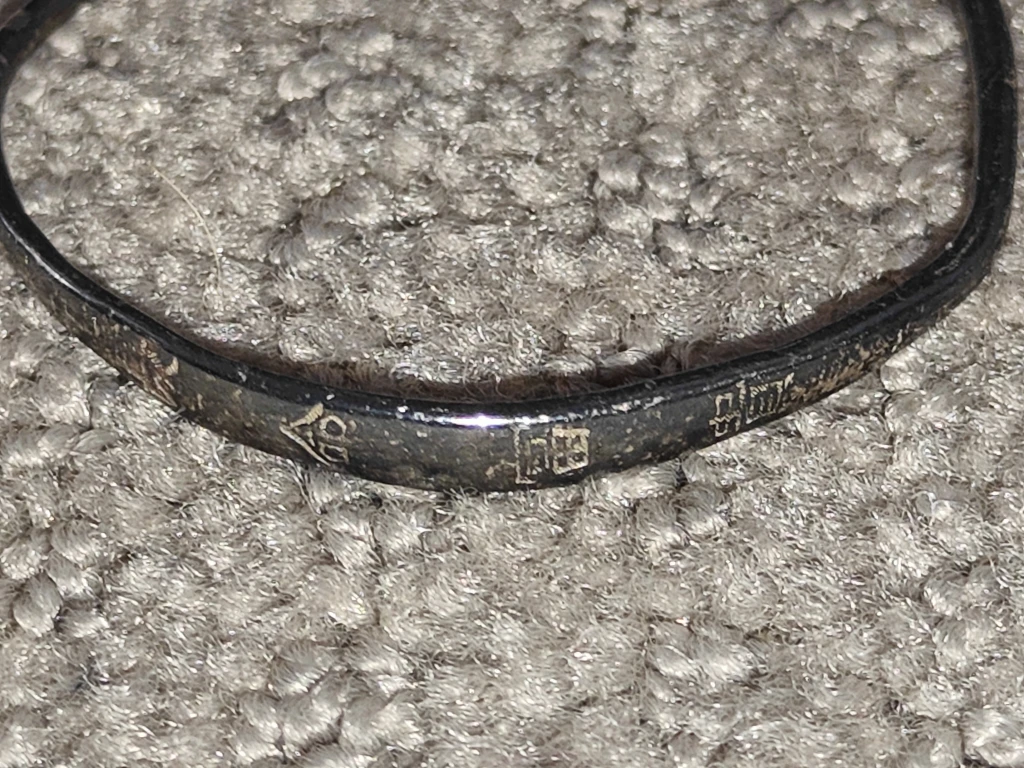 Vintage Chinese "Zu Yin" Fine Silver Baby Bangle Bracelet – 7g - photo 2