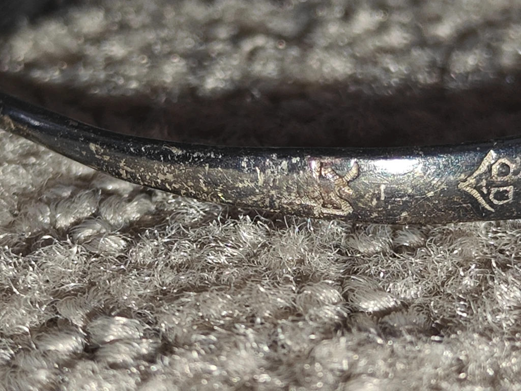 Vintage Chinese "Zu Yin" Fine Silver Baby Bangle Bracelet – 7g - photo 3