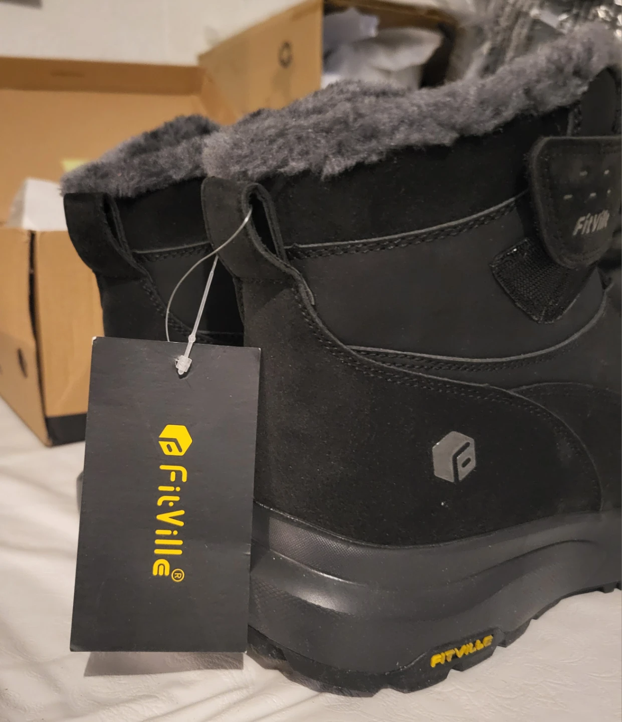 FitVille Black Winter Boots - Brand New in Box - photo 2