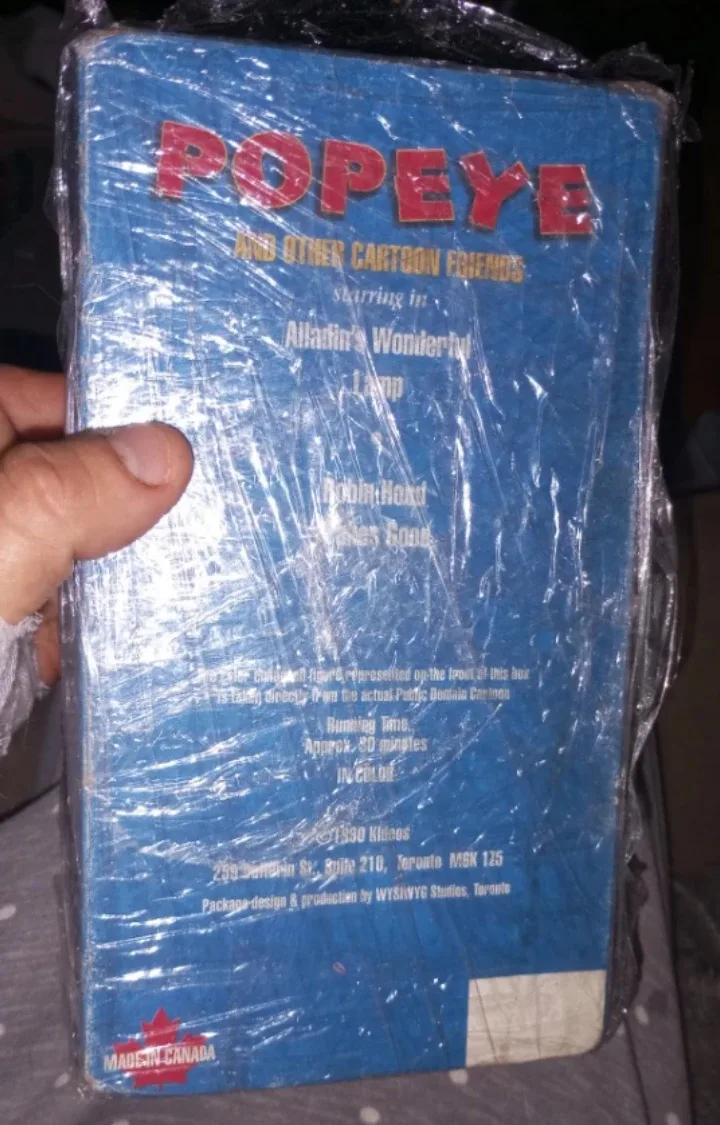 Popeye and Other Cartoon Friends VHS Tape #clearout image indicator(2)
