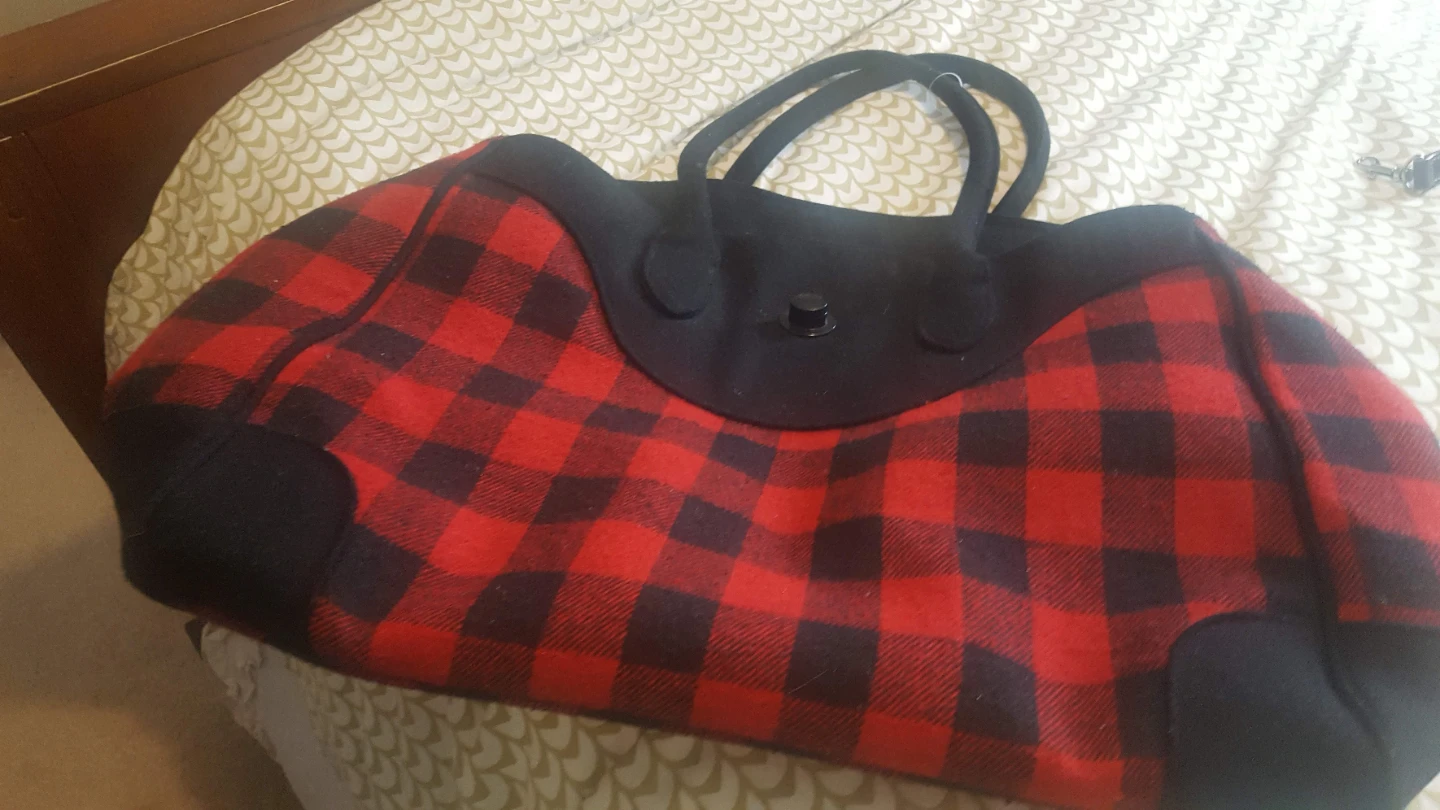 Roots Plaid and Black Tote Bag - photo 2