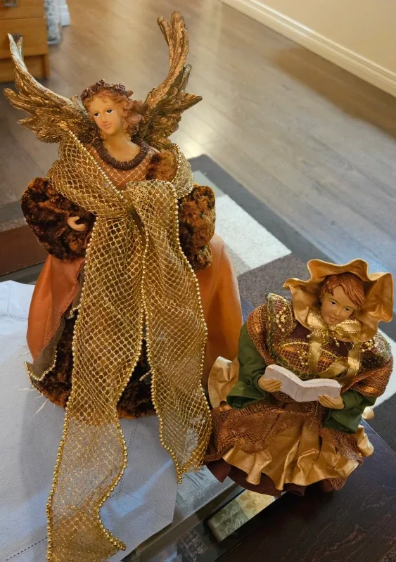 Tree  top angels Figurines - Set of 2 image indicator(2)