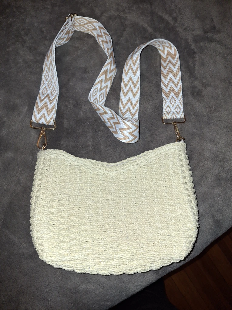 Woven Straw Shoulder Bag