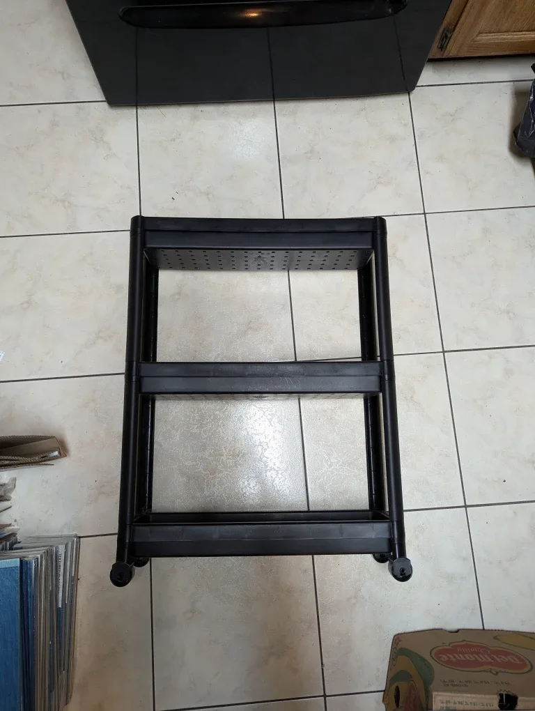 IKEA Vesken Black Cart - 3 Tier