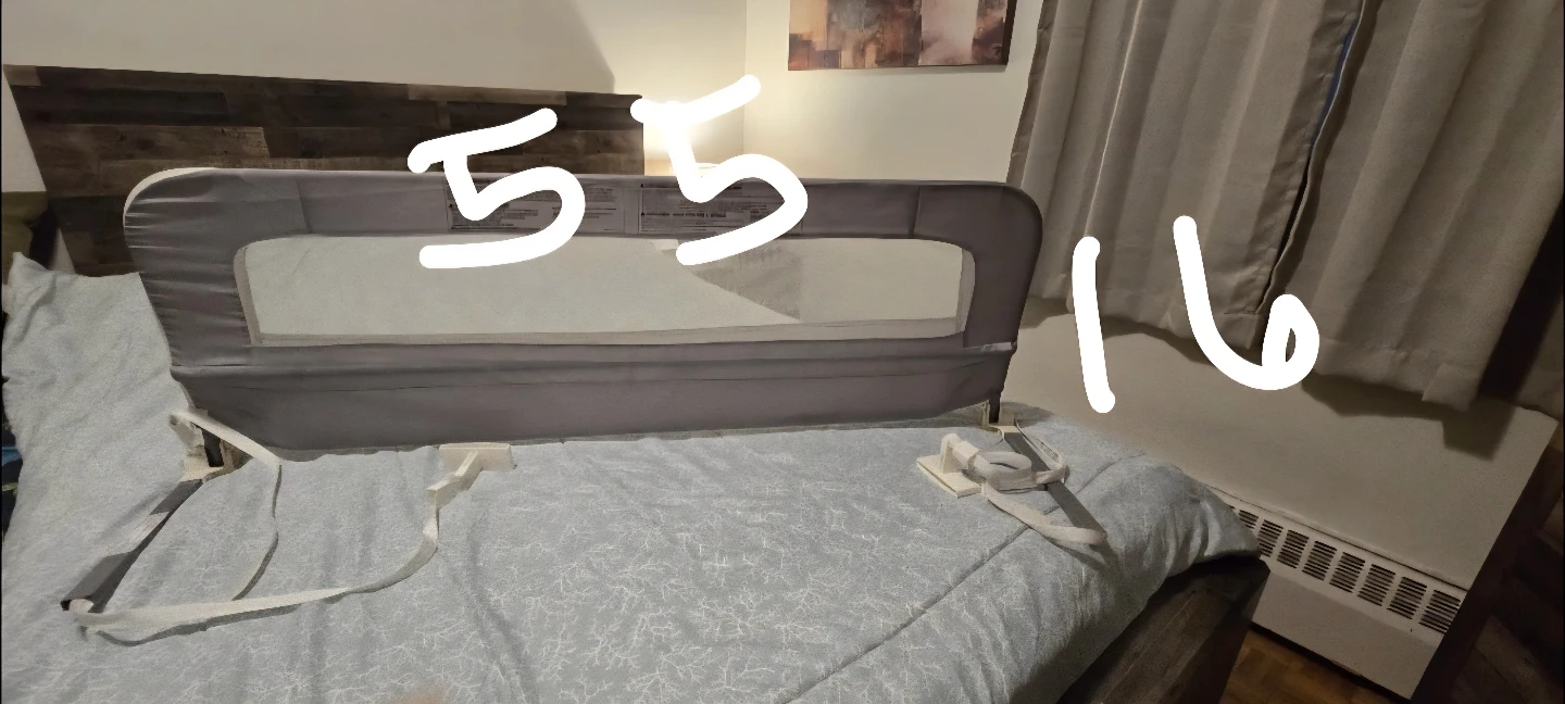 Grey Bed Rail for Toddler