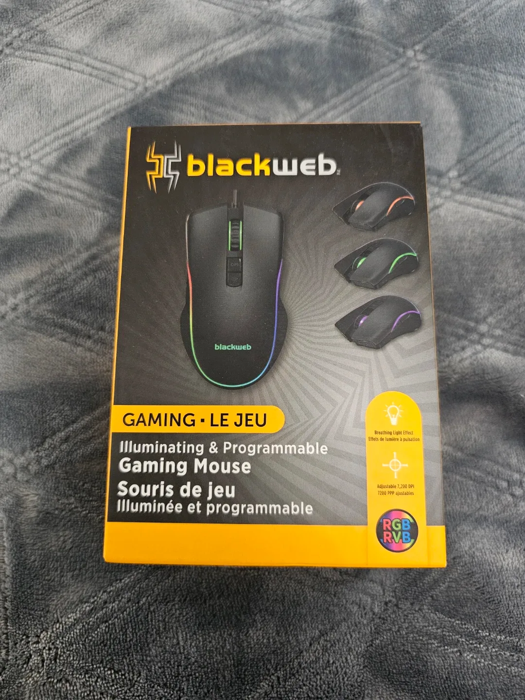 blackweb Wired RGB Illuminating and Programmable Gaming Mouse 🖱