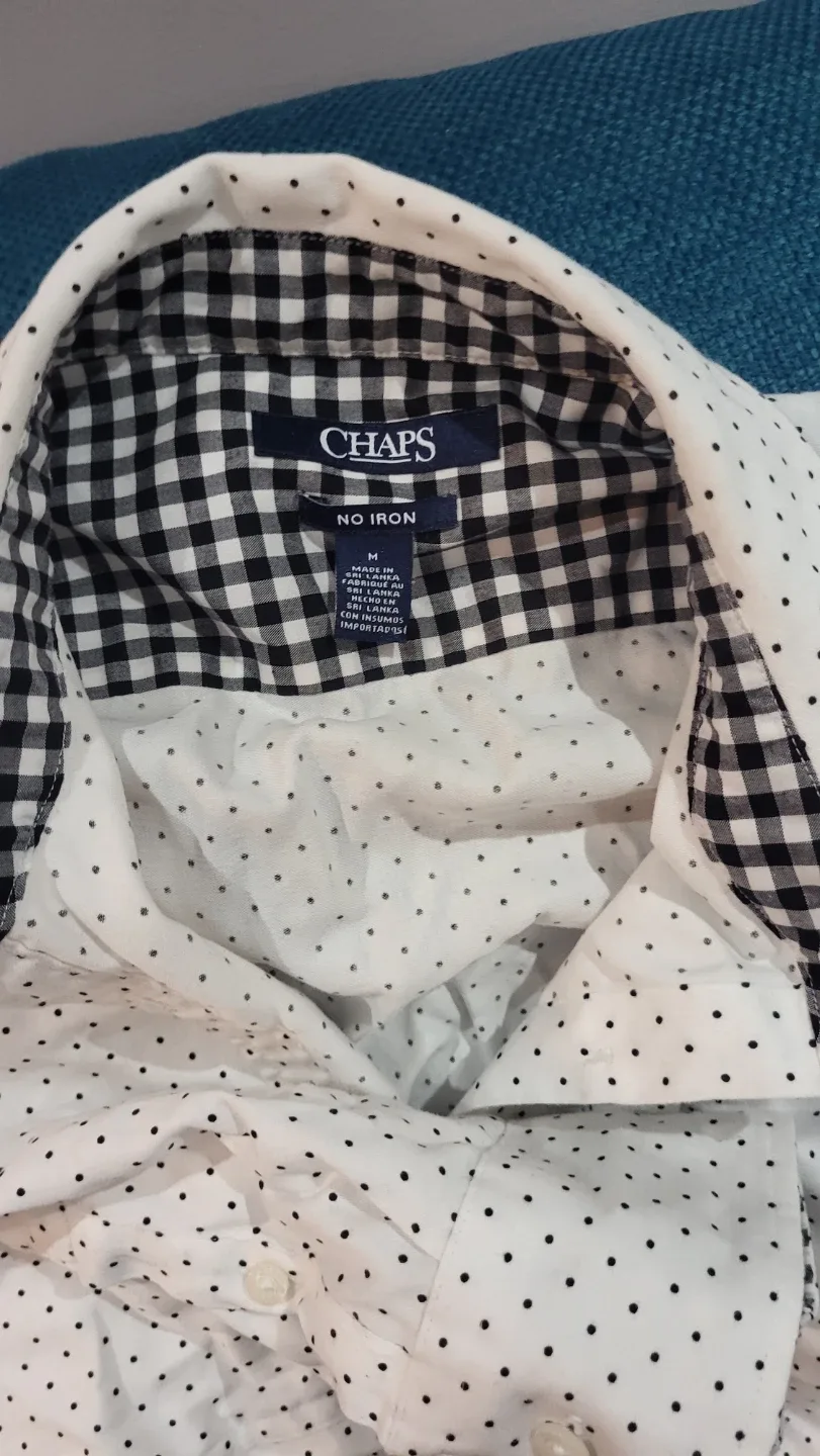 Chaps No Iron Button-Down Shirt - M image indicator(2)