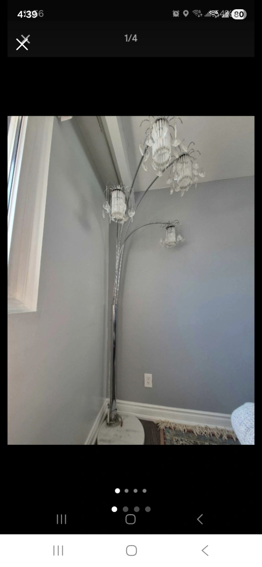 Chrome Arc Floor Lamp