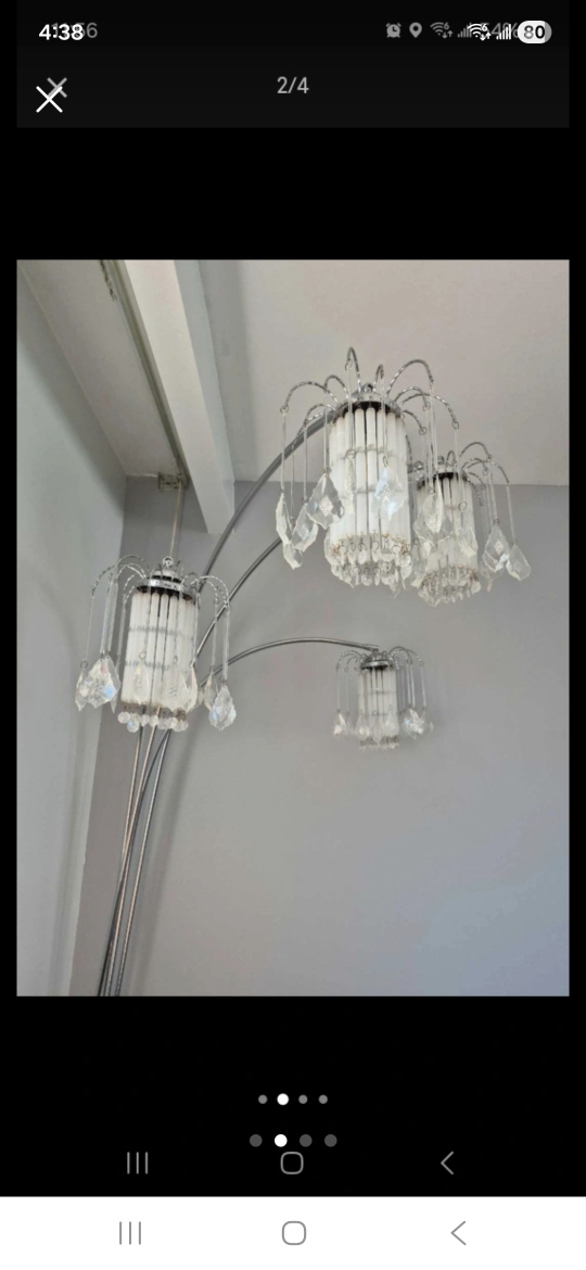 Chrome Arc Floor Lamp - photo 2